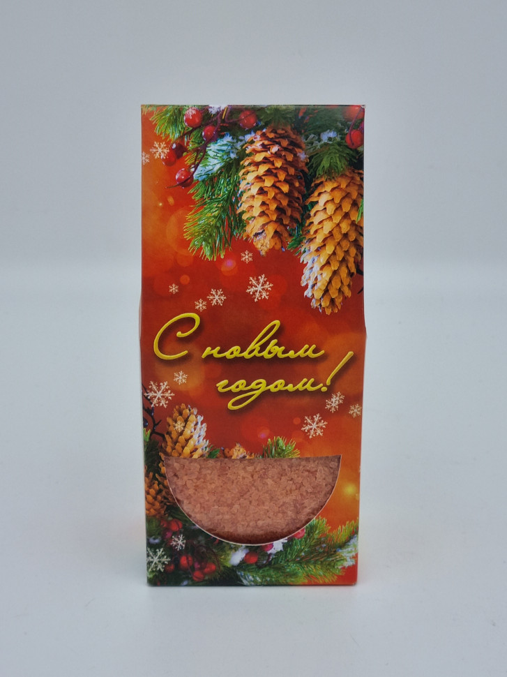 Соль для ванн "Роза" с новым годом 250гр