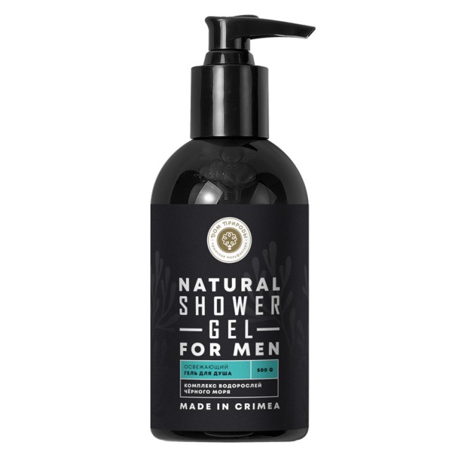 Гель для душа Освежающий с комплексом водорослей Черного моря For Men 500гр