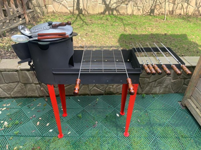 Разборный мангал - печь на 12л комплект №6 Разборный мангал - печь на 12л комплект №6