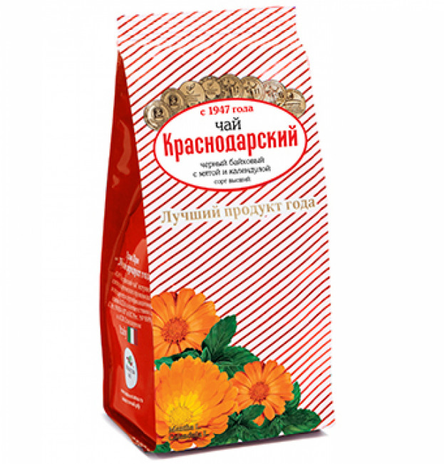 "Краснодарский с 1947 года" чай черный с мятой и календулой 100гр