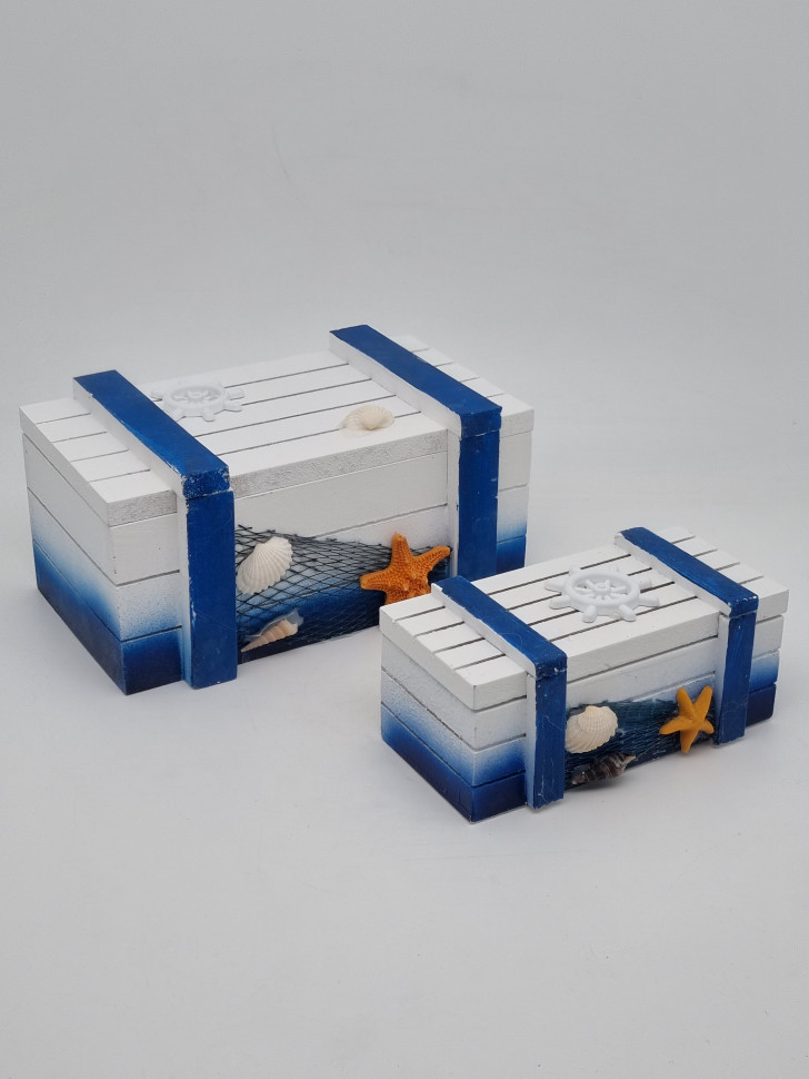 Набор №1 из 2 шкатулок с черным чаем ручной сбор 100гр и сладости ассорти 100гр