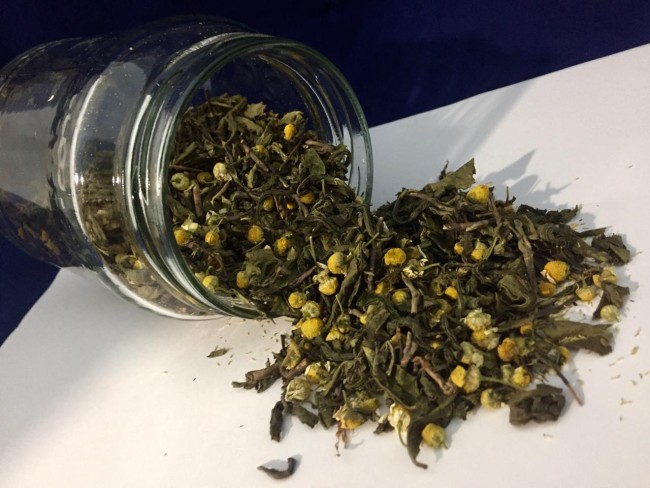 Зелёный чай с ромашкой 100гр