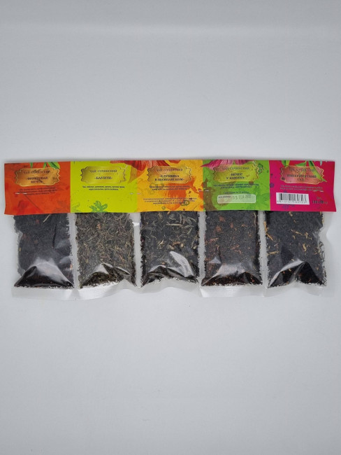 Лента ассорти чая набор 5 видов 100гр лучший подарок