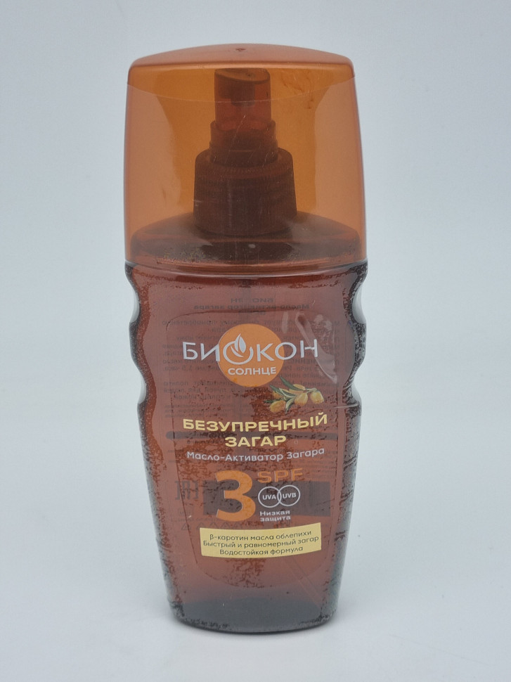 Биокон Масло для интенсивного загара SPF 3 160мл