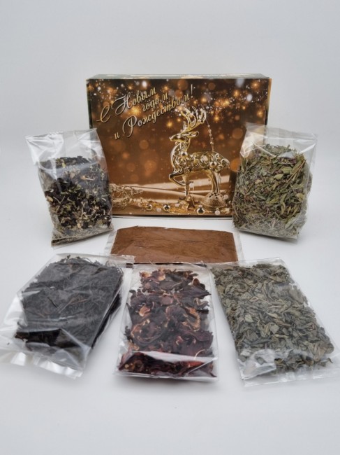 Набор Праздничный  ассорти 5 видов чая и кофе с новым годом