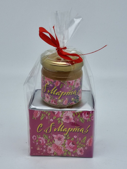 Чай зеленый высший сорт 40гр + мед 50гр с 8 марта Чай зеленый высший сорт 40гр + мед 50гр с 8 марта