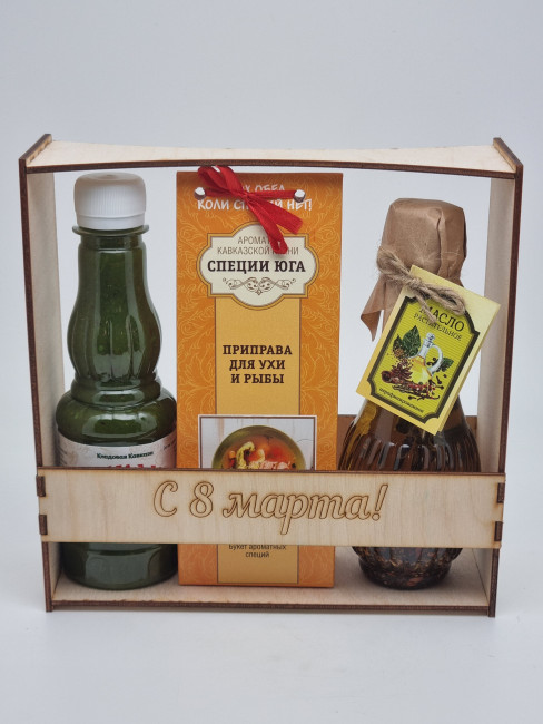 Ассорти для рыбы "Соус, специи специй, масло со специями" №3 с 8 марта