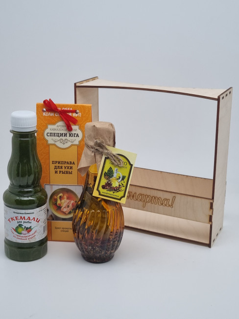 Ассорти для рыбы "Соус, специи специй, масло со специями" №3 с 8 марта