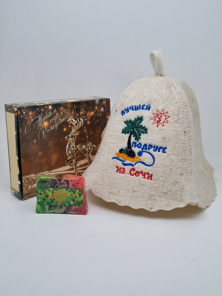 Набор для бани "Подруге" с новым годом