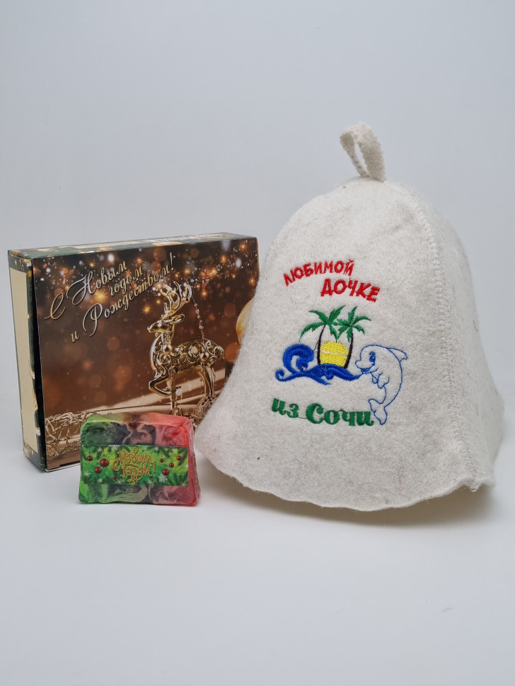 Набор для бани "Дочке" с новым годом