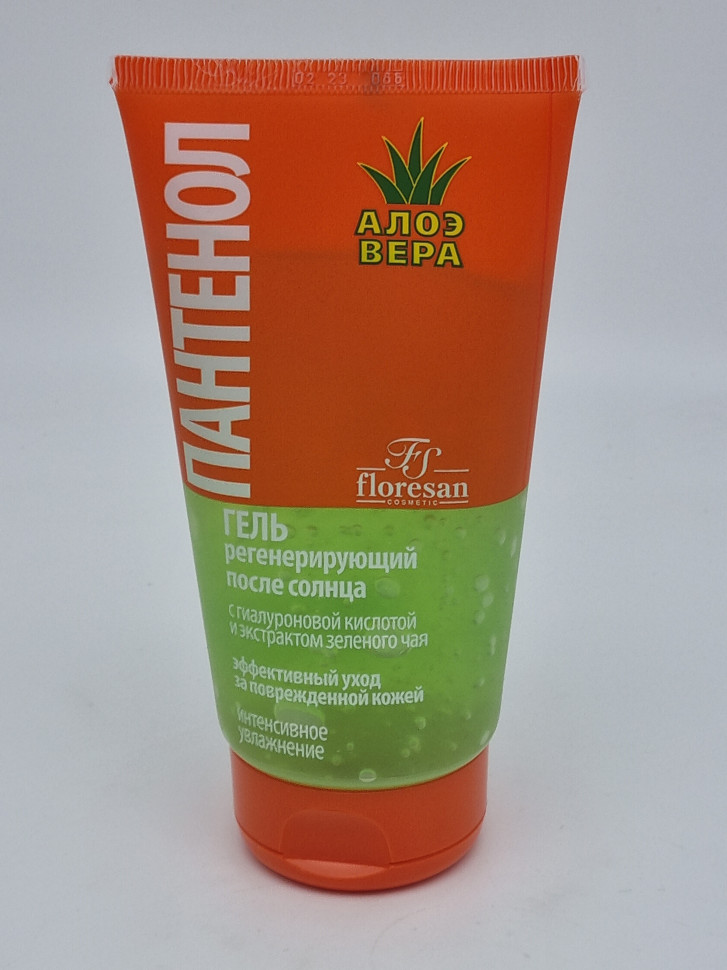 Гель после солнца Пантенол с Алое вера 150мл Флоресан