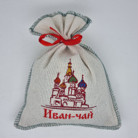 Иван-чай в мешке с вышивкой