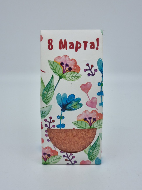 Соль для ванн "Роза" с 8 марта 250гр