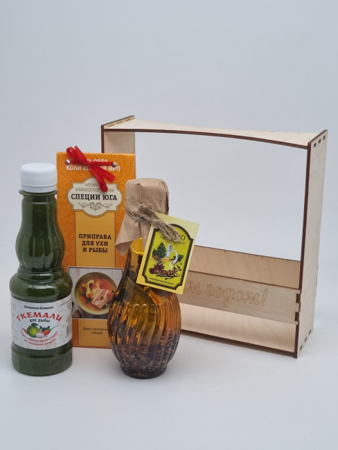 Ассорти для рыбы "Соус, специи специй, масло со специями" №3 с новым годом