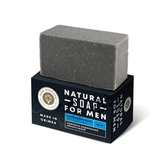 Натуральное мыло на каждый день с комплексом водорослей Черного моря For Men 180гр