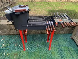 Разборный мангал - печь на 8л комплект №8