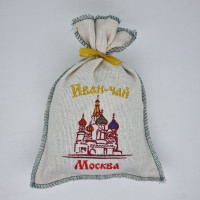 Иван-чай в мешке с вышивкой "Москва"