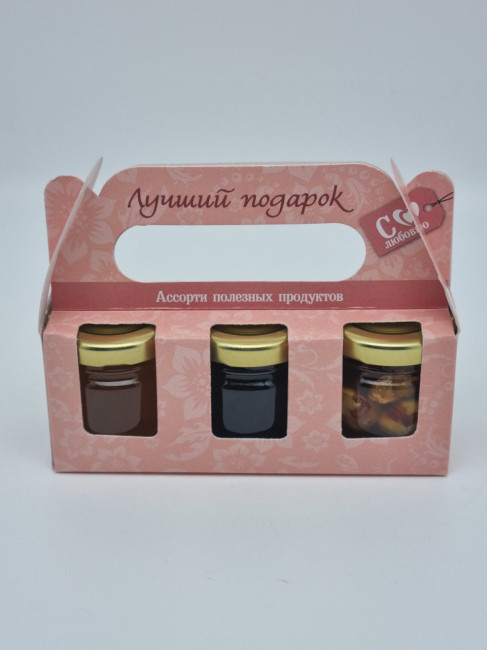 Набор №3 Праздничный 3 меда лучший подарок