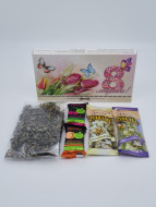 Набор 137 Праздничный чай зеленый, пастила и мед с 8 марта