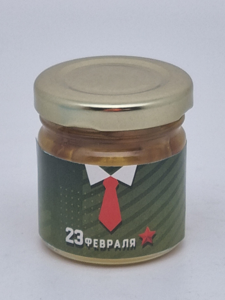 Мед с орехами ассорти 50гр с 23 февраля