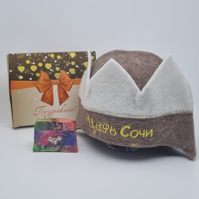 Набор для бани корона "Царь" лучший подарок Набор для бани корона "Царь" лучший подарок