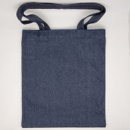 Сумка джинсовая синяя "Шоппер" без рисунка
