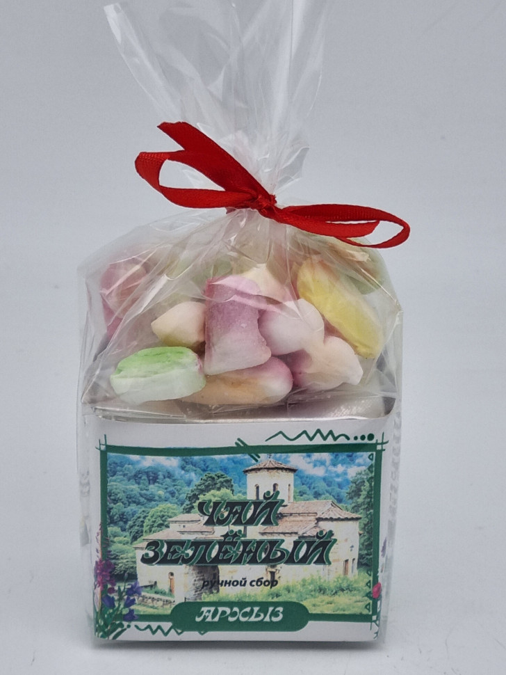 Чай зеленый ручной сбор 40гр + парварда 50гр Архыз