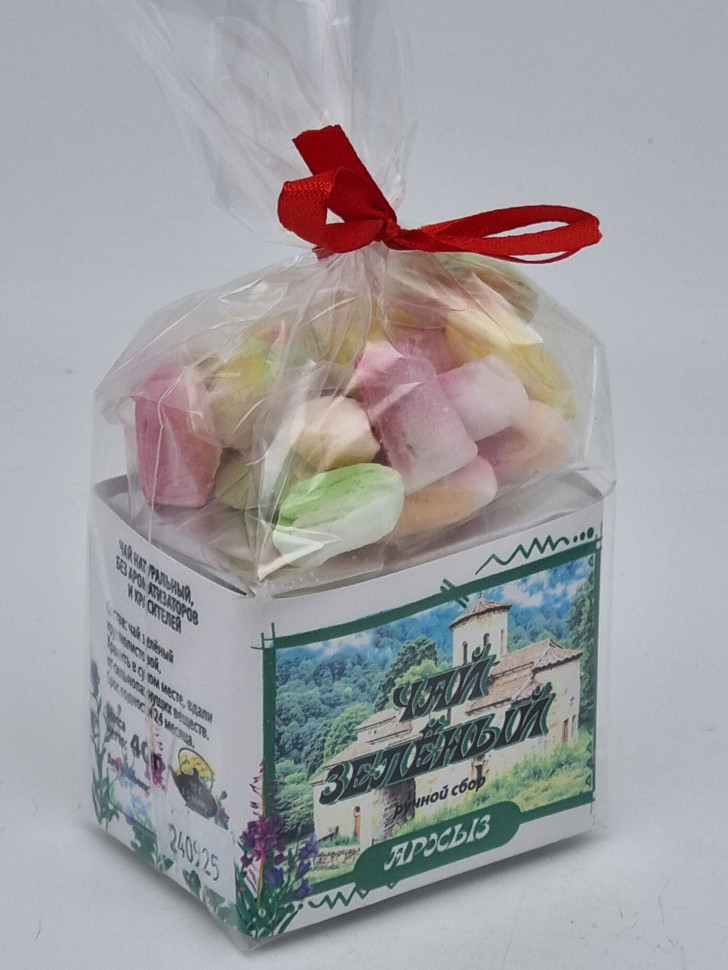 Чай зеленый ручной сбор 40гр + парварда 50гр Архыз