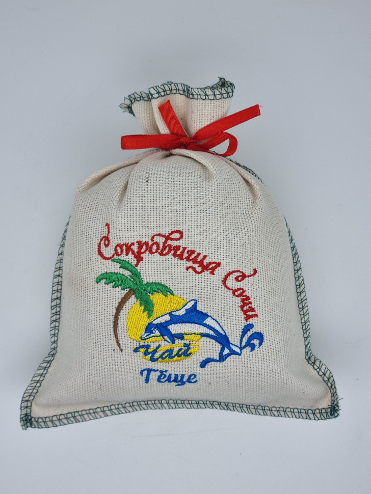 Чай черный в сувенирном мешке с вышивкой теще 140гр