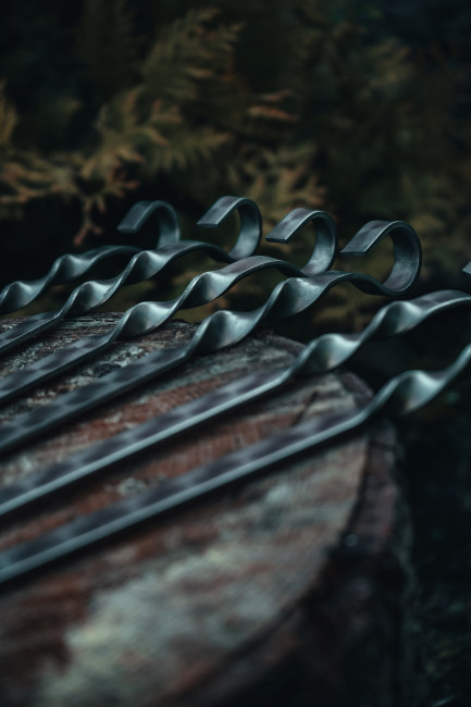 Шампура 5шт кольцо №4 нержавейка 60см Шампура 5шт кольцо №4 нержавейка 60см