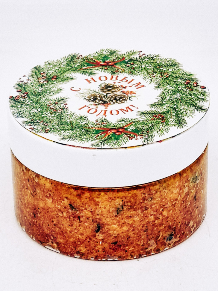 Скраб соляной натуральный Золотая Мацеста "Роза" 300гр с новым годом