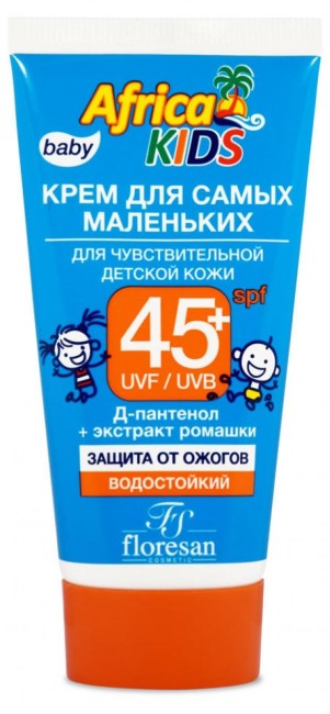 Afrika kids Крем Детский для самых маленьких SPF 45 50 мл Флоресан