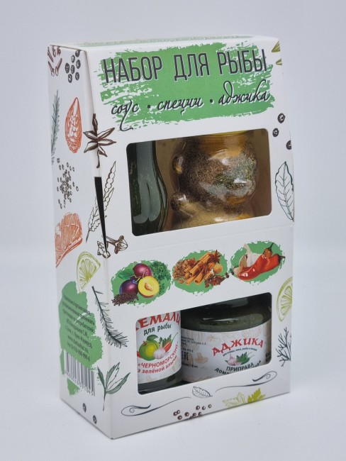Набор для рыбы 3 в1 ткемали, аджика, специи 634гр