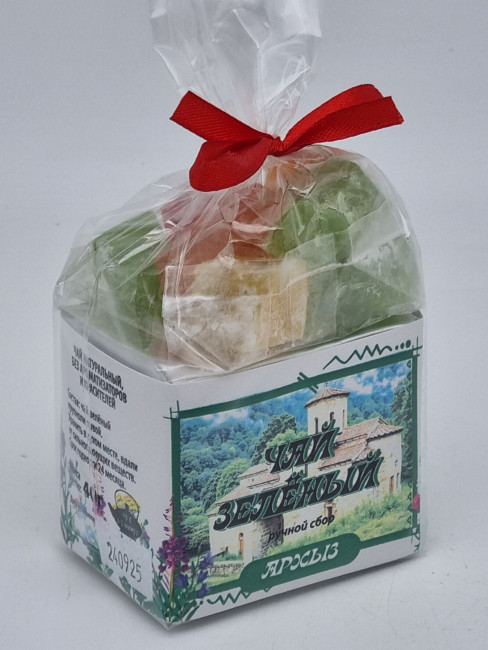 Чай зеленый ручной сбор 40гр +лукум 50гр Архыз