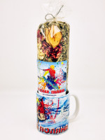 Краснополянский чай "Горный воздух" 100гр в кружке лыжник 200мл