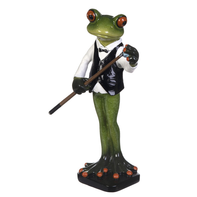 Лягушка бильярдист 11х5,2х17 см