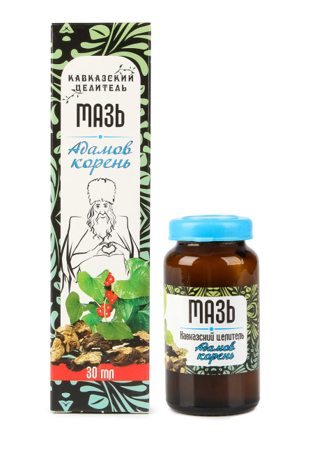 Мазь "Адамов корень" Кавказский целитель 30мл стекло