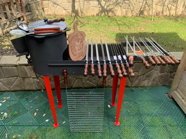 Разборный мангал - печь на 8л комплект №10 Разборный мангал - печь на 8л комплект №10