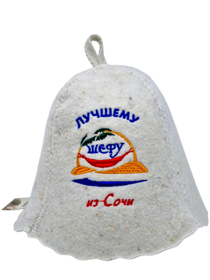 Шапка для бани "Шефу"