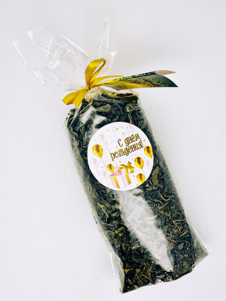Подарок на день рождения чай зеленый ручной сбор 100гр