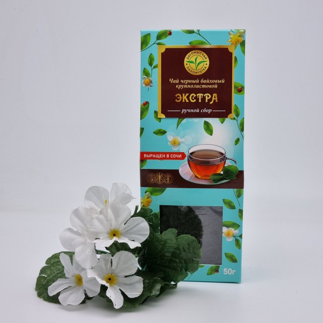 Чай черный байховый экстра в/с 50гр Чай черный байховый экстра в/с 50гр