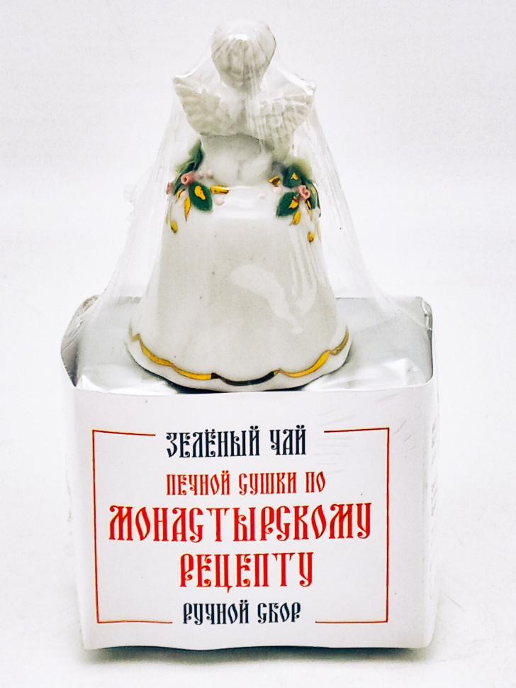 Зеленый чай печной сушки монастырский травник 40гр колокольчик с лепниной коллекционный фарфор