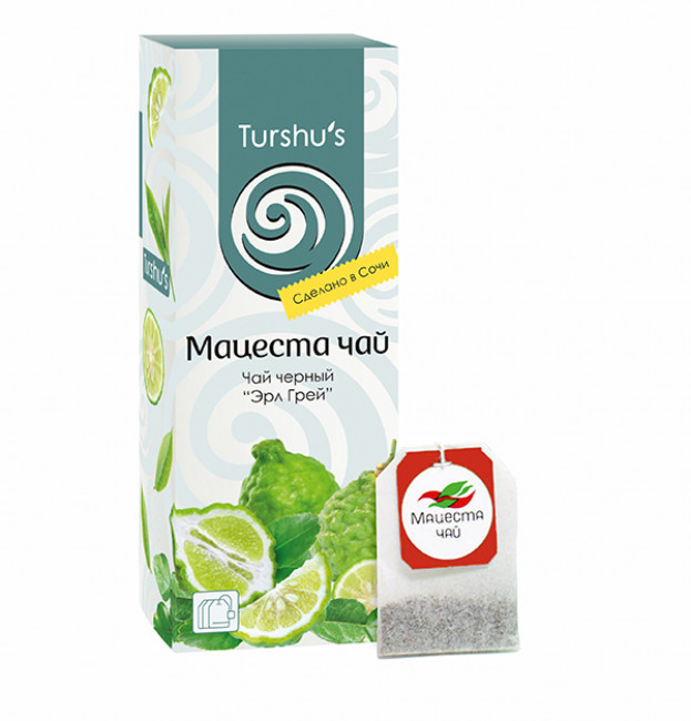 Мацеста чай черный с ароматом бергамота 25 пак по 1,5 г