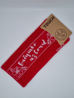 Полотенце махровое малиновое "Бабушке из Сочи" 35*60