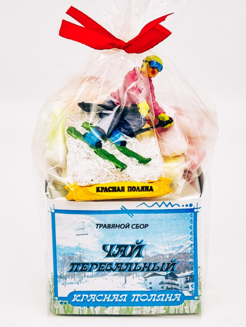 Краснополянский чай "Перевальный" 40гр + парварда 50гр Красная поляна с магнитом лыжник 1 Краснополянский чай "Перевальный" 40гр + парварда 50гр Красная поляна с магнитом лыжник 1