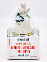 Чер чай печной сушки монастырский трав 35гр и колокольчик ангел мини с лепниной коллекционный фарфор