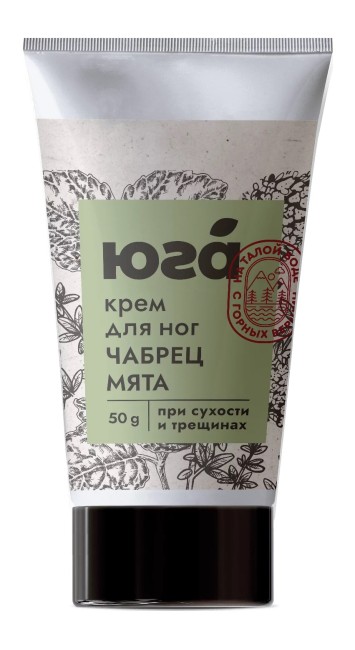 Крем для ног Чабрец и мята Экстрасмягчение 50гр