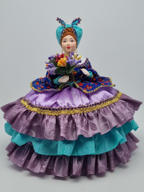 Грелка на чайник "Кукла Прасковья" 40см