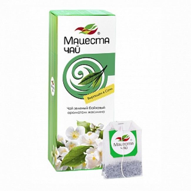 "Мацеста чай" зеленый с жасмином "Нежный жасмин" 25 пакетиков по 1,5гр