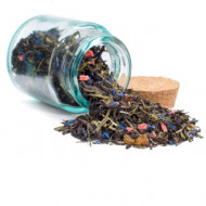 Смесь черного и зеленого чая "Клубника в шампанском" экстра 1кг Смесь черного и зеленого чая "Клубника в шампанском" экстра 1кг
